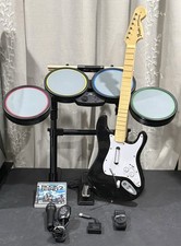 PS3 Rock Band Drum Set Kit BUNDLE Lot Drums G...