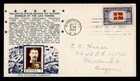 DR WHO 1943 FDC OVERRUN NATIONS CROSBY WWII PATRIOTIC CACHET DENMARK R76139