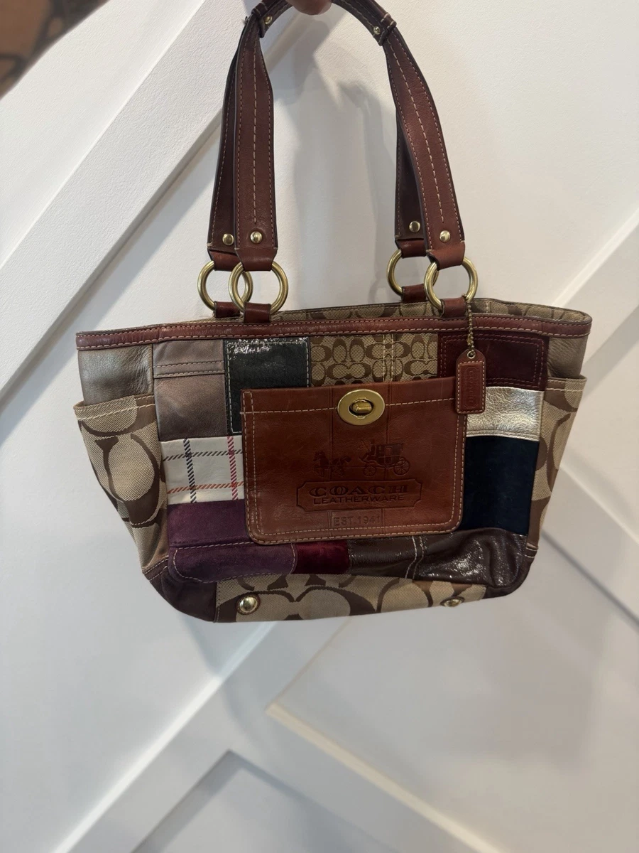 Coach Patchwork Shoulder Bag Large Bags & Handbags for Women for