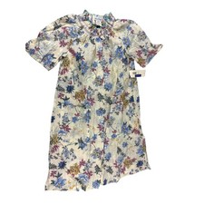 Vintage Floral House Dress Pockets Cottage GrandmaCore 1990s Small NEW