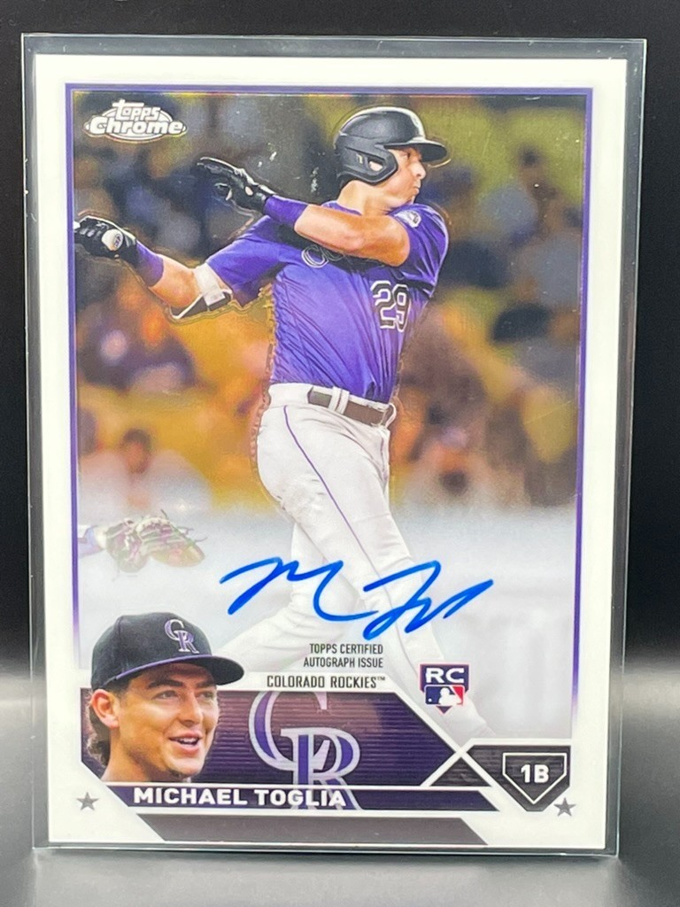 2023 Topps Chrome - Rookie Autographs Michael Toglia #RA-MT (AU, RC)
