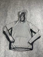 Nike Therma Fit Hoodie Long Sleeve Boys Youth Size Medium Gray Pullover Casual