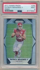 PATRICK MAHOMES 2017 PANINI PRIZM #269 ROOKIE SILVER PRIZMS CHIEFS SP PSA 9 MINT