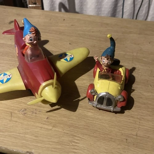 Vintage Corgi Noddy Car and unknown Noddy plane