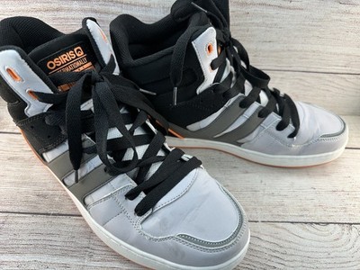 Osiris CHN Men's Gray Synthetic Skate Inspired High Top Sneakers Shoes Size 11