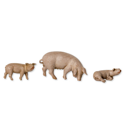 Fontanini By Roman Inc. Pig Family 5 Animals Collection Nativity Figure And
