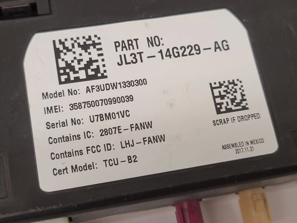 2018 Ford F150 Pickup Chassi ECM Comunicação Reconhecimento de Voz - Imagem 3 de 4