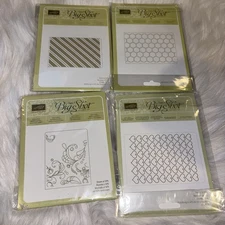4 Stampin Up! Big Shot Textured Impressions Embossing Folder - All Included