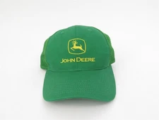 Vintage John Deere Green Trucker Hat Curved Bill Embroidered Snapback