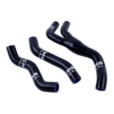 For 1998 1999 Honda CR125 CR125R Black Silicone Radiator Coolant Hose Set