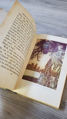 Peter Pan in Kensington Gardens HC Retold For Little People JM Barries 1934 - Picture 15 of 18