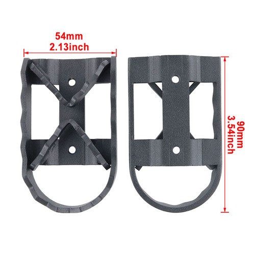 Steel Wide Footrest Footpeg Plate Adaptors Set Fit For Honda CB500F 2016-2023 - Picture 5 of 16