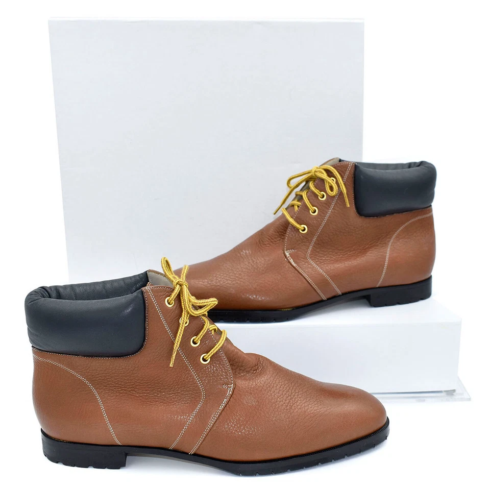 *¡NUEVO EN CAJA!* Botines Leñador Escada de cuero marrón con cordones talla 9,5 Foto 2 de 4