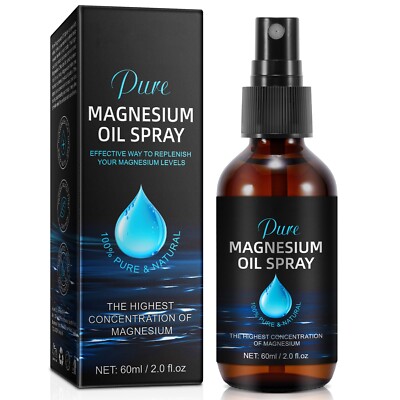 100% Pure Magnesium Oil Spray Large  Extra Strength for Body Aches Relaxation