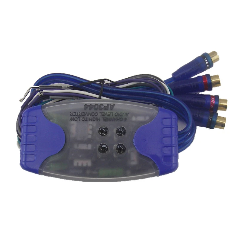 Altavoz de audio estéreo de 100 vatios para automóvil camión cable a adaptador convertidor alto/bajo de 4 RCA Foto 4 de 4