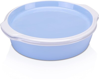 LOVECASA Keramik Auflaufförmchen mit Deckel, 23,5 cm Souffleschalen für Creme Brulee 