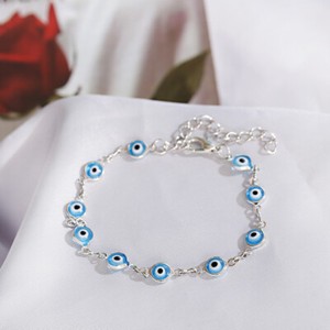 Authentic Amulet Evil Eye Women Men Bracelets 18K Gold Plated Handmade Adjustable Jewelry