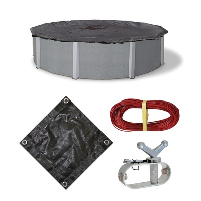 Blue Wave Bronze 8-Year 28-ft Round Above Ground Pool Winter Cover