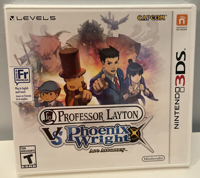 Professor Layton vs Phoenix Wright Nintendo 3DS Brand New Factory Sealed ! Grail