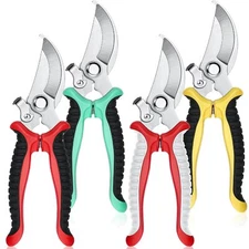 Lothee 4 Pcs Pruning Shears for Gardening Hand Garden Shears Heavy Duty Garde...