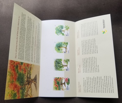 *FREE SHIP Singapore Heritage Trees Care For Nature 2002 Flower Fruit (FDC) HSBC - Picture 3 of 7