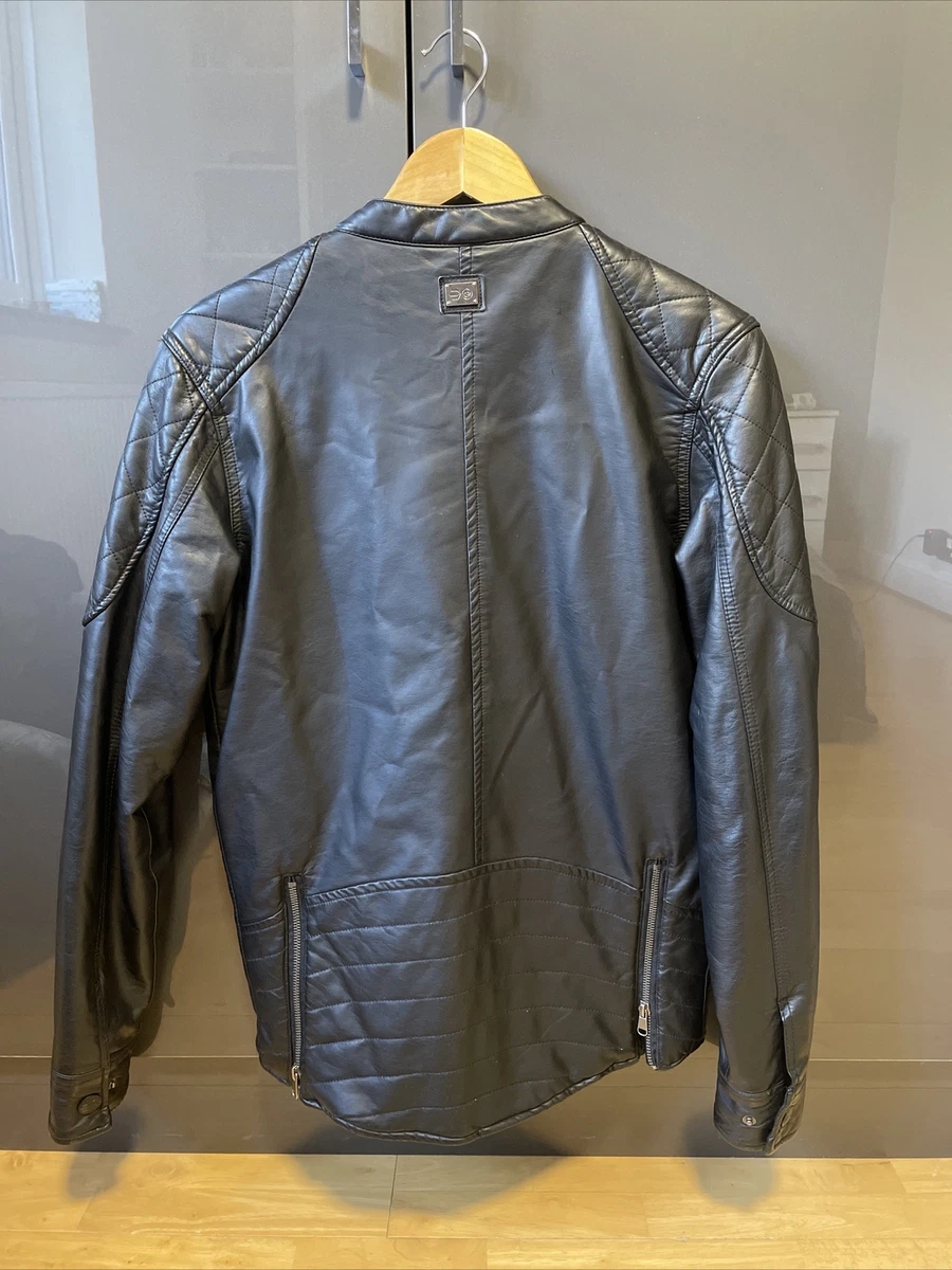 Crosshatch leather clearance jacket