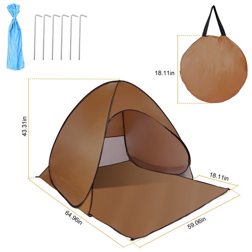 Pop Up Beach Tent Portable UV Sun Cover Shelter Outdoor Camping Fishing Canopy - Picture 26 of 27