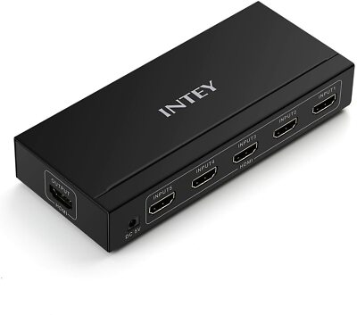 NEW INTEY HDMI Switch Box 5 Port HDMI Switch 5x1 for 3D 4K with Wireless Remote 