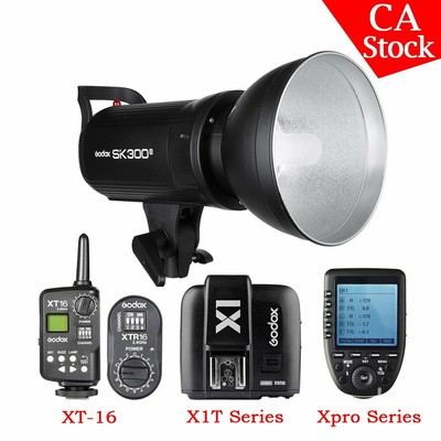 US Godox SK300II 300W 2.4G Studio Flash Strobe Light 110V + Wireless Transmitter