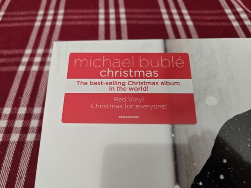 Michael Buble Christmas Red Vinyl NEW SEALED Shrinkwrap Hype Sticker 573383-1 LP - Picture 3 of 12