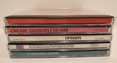 Eric Clapton Cream Cd Lot Of 5 EC Was Here Disraeli Gears Best Of Cream JJ Cale