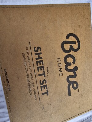 Bare Home 100% Rayon Made from Bamboo Sheet Set Deep Pocket Breathable Sheets
