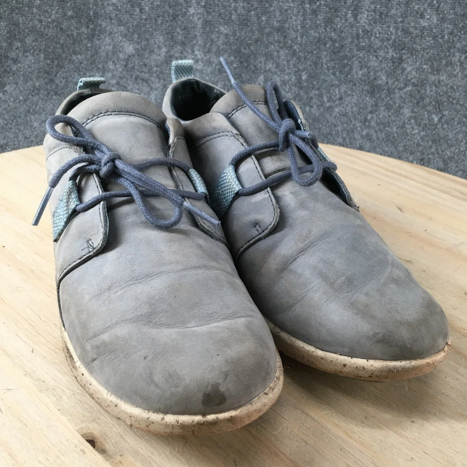 Superfeet Shoes Womens 7.5 Birch Sneakers Blue Leather Round Toe Casual Low - Image 3 of 4