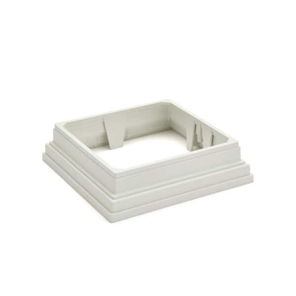 6 in. x 6 in. Classic White Composite Post Sleeve Skirt