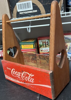 Vintage Coca-Cola Custom Made (One of a Kind) Wood Soda Bottle Carrier Crate