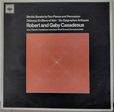 CBS SBR475065 NEW ZEALAND BARTOK SONATA DEBUSSY EN BLANC ET NOIR CASADESUS LP
