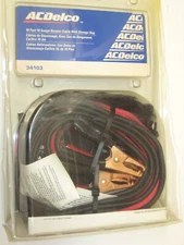 New Booster Jumper Cable Set, 10 fT, 10 Gauge w/ Storage Bag, AC Delco 34103