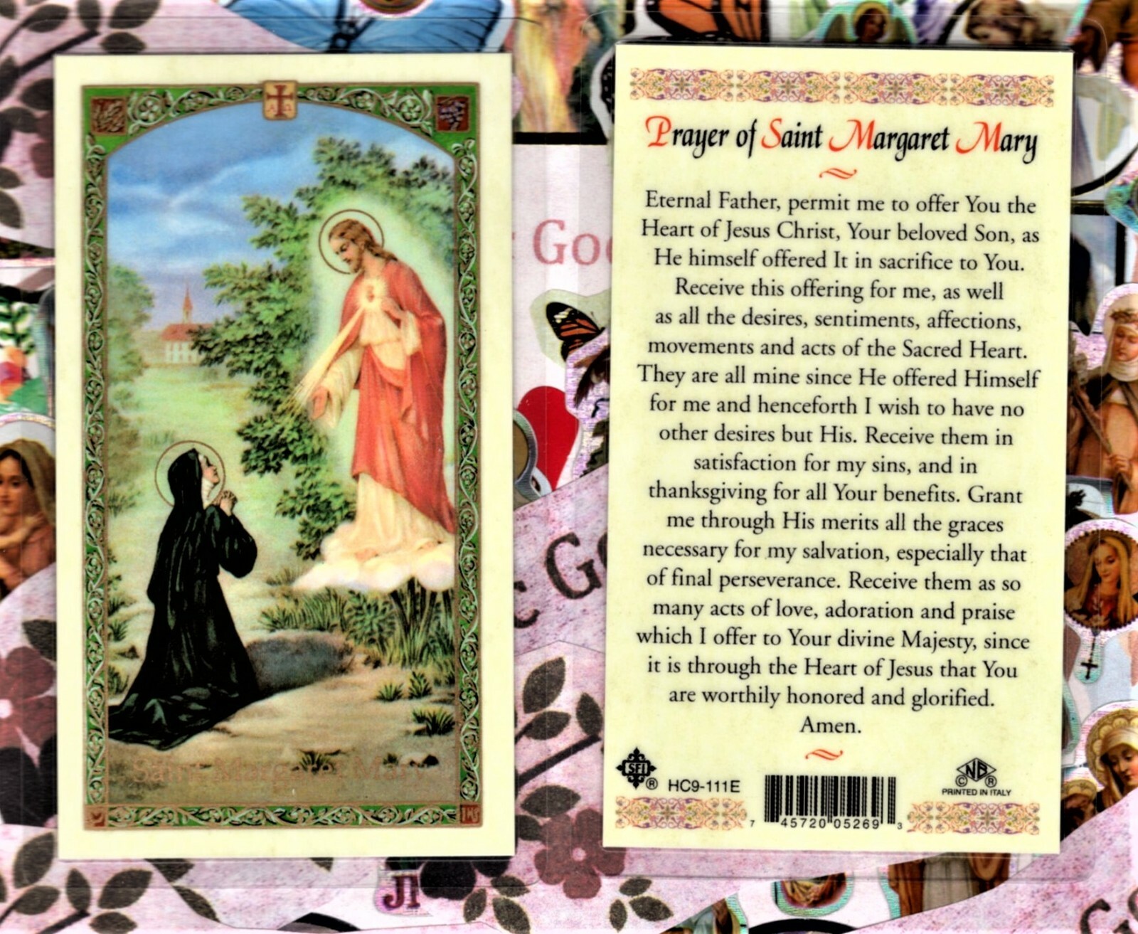 Prayer to St. Margaret Mary Laminated Holy Card 111E eBay
