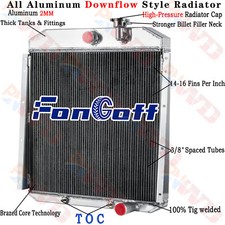 3 Row Aluminum Radiator For 1955-1959 1956 Gmc Truck Base 4.4l 5.2l 5.3l 5.7l 3 Row Aluminum Radiator For 1955-1959 1956 Gmc Truck Base 4.4l 5.2l 5.3l 5.7l