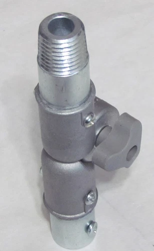 Metal Extension Pole Adapter - Acme Internal Threads to Euro Male Threads. 1i