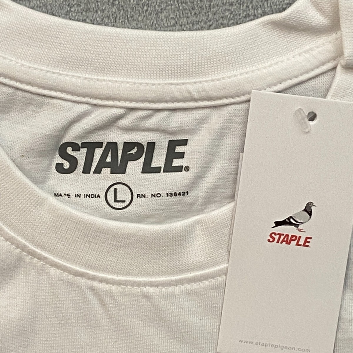 専用4 Staple World NYC T Shirt Men Large White LET YOUR MIND WANDER