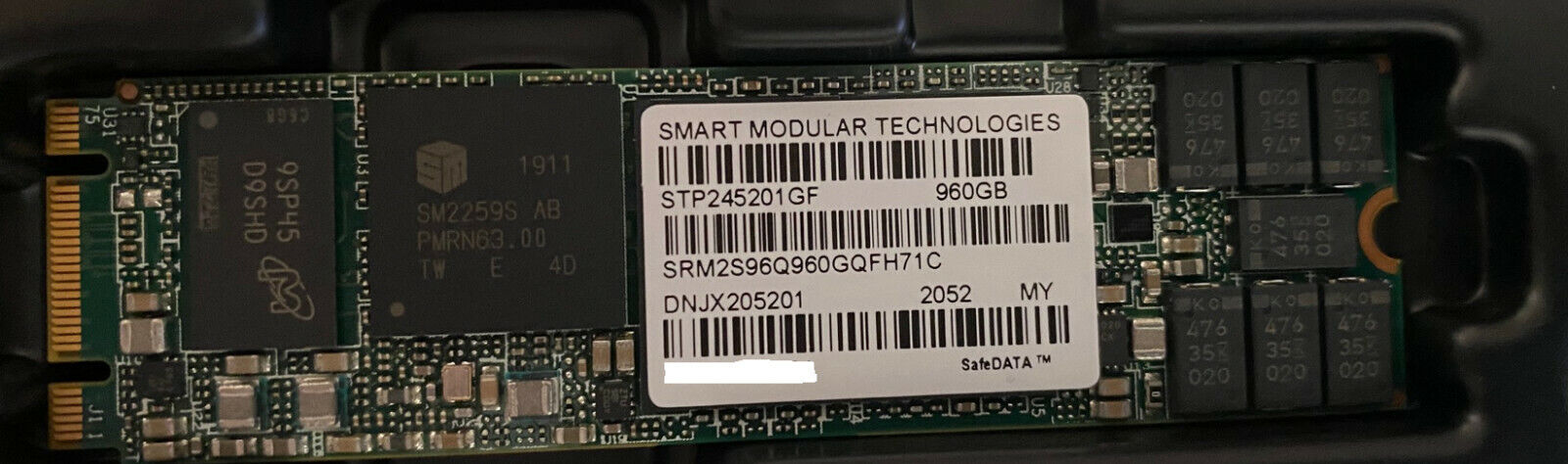 Smart Modular 960GB M.2 SATA SSD (22x80mm)