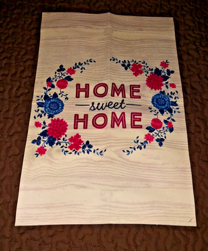 Americana Home Sweet Home Farmhouse Garden Flag ( 12in X 18in /30 cm X 45.7 cm).