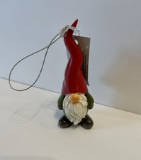 Gnome Red Green resin christmas ornament