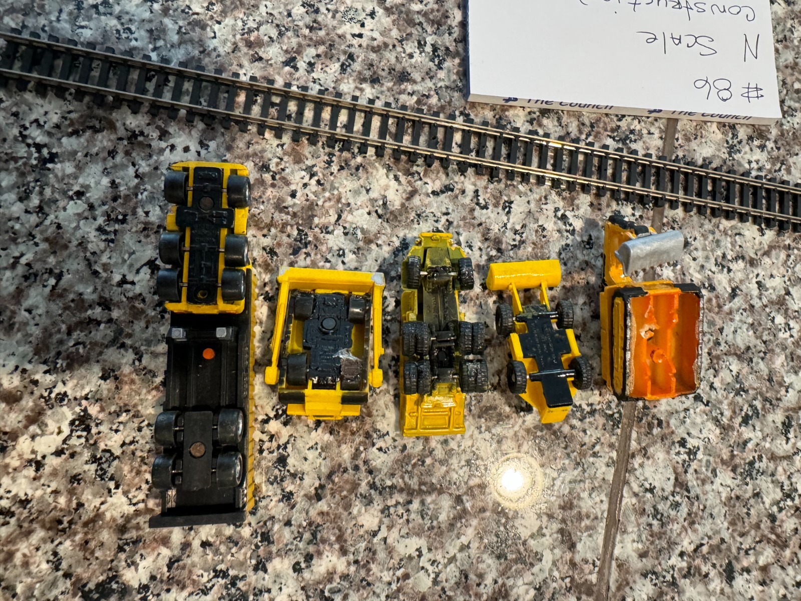 N SCALE CONSTRUCTION EQUIPMENT EXCAVATOR LOADER EUCLID DUMP DOZER TR