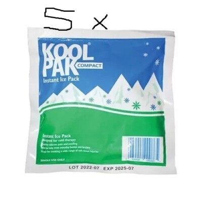 5 x Cold Ice Eisbeutel Sportverletzung Schmerzlinderung Reise Einweg Kool tragbar