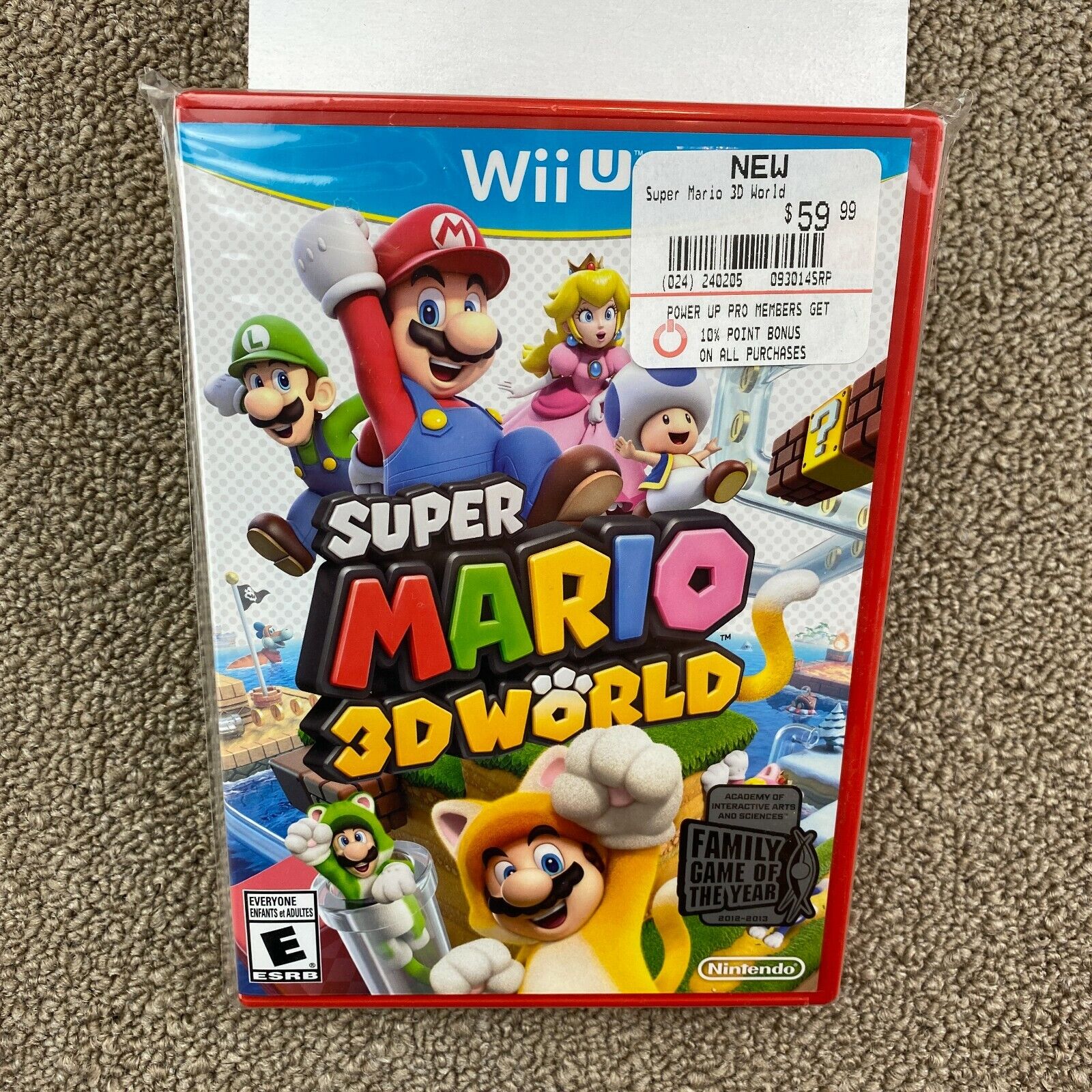 Jogo Lacrado Bluray Novo Super Mario 3d World Nintendo Wii U