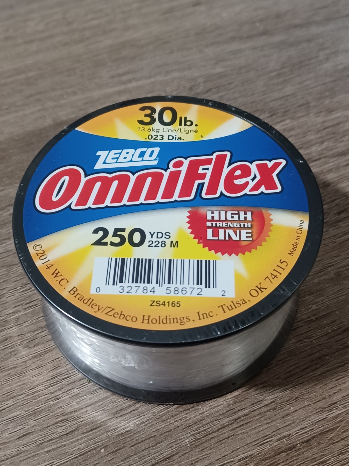 Zebco Omniflex 30Lb Fishing Line Clear 250 Yards Monofilament High