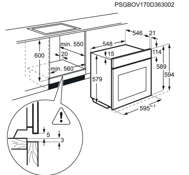 AEG BCK45622YM Einbaubackofen SteamBake MaxiKlasse™ Versenkknebel EEK: A+ - Bild 3 von 3