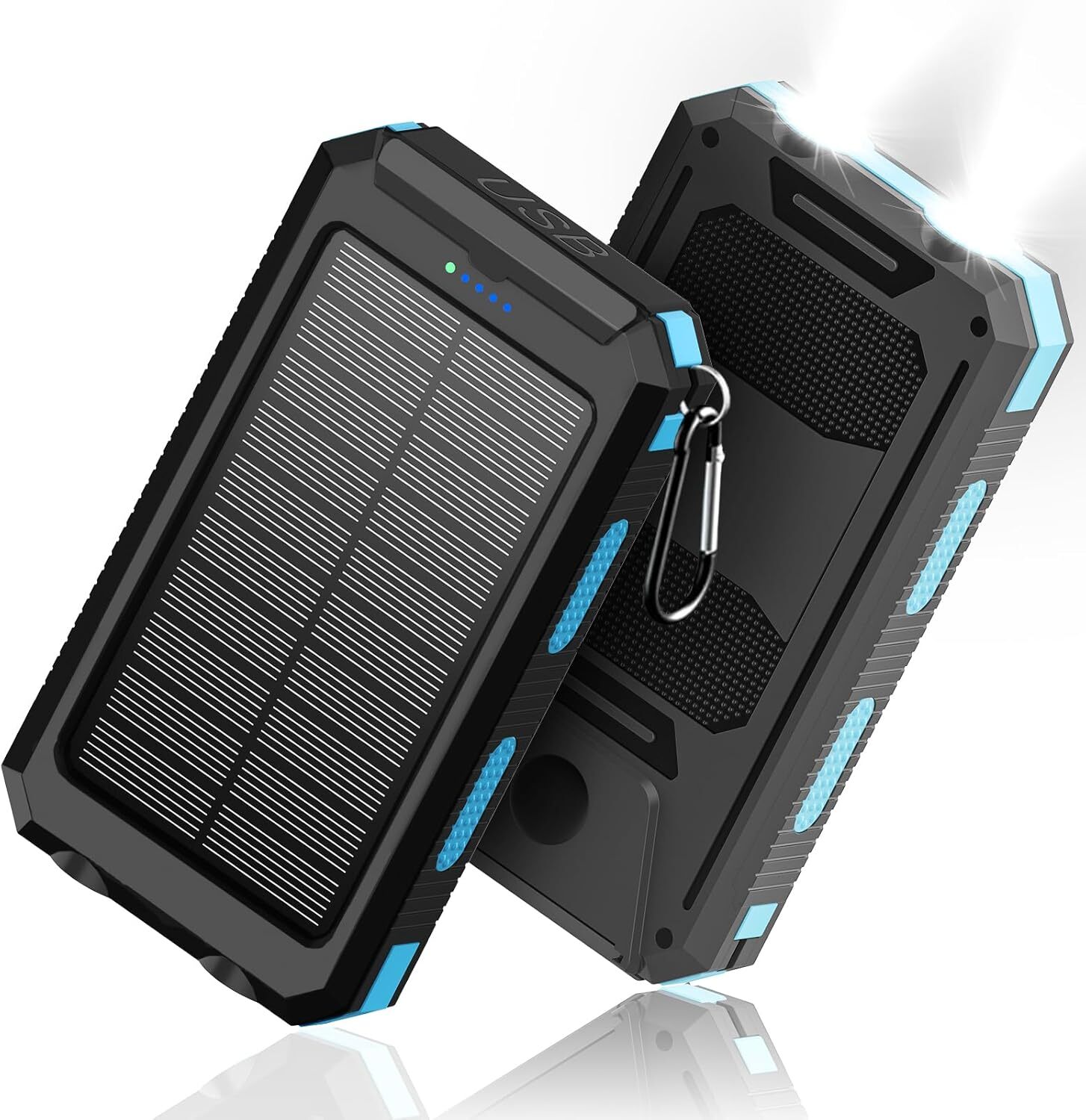 2025 Super 10000000mAh Dual USB Portable Charger Solar Power Bank for Cell Phone